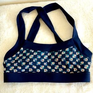 Fabletics Greta Low Impact Sports Bra in Daisy Field Check